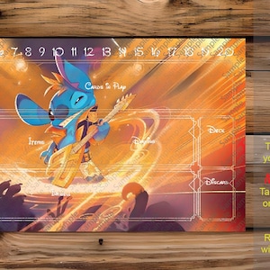 Disney Lorcana スティッチチャンピオンプレマ Disney Lorcana: Stitch - Rock Star Playmat (Champion