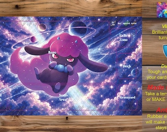 Make Your Own Custom TCG Playmat - Custom Zones for Single/Multiplayer.  Single/Double Sided. Palworld OCG - C01 - Daedream Deep Slumber