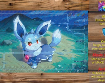 Make Your Own Custom TCG Playmat - Custom Zones for Single/Multiplayer.  Single/Double Sided. Palworld OCG - PR01 - ESoul 008 Nox (SP)