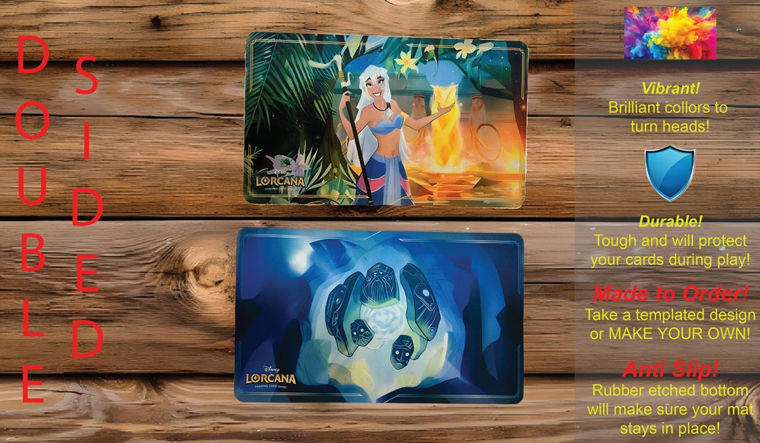 Lorcana Custom Make Your Own DOUBLE Sided Mat Into the