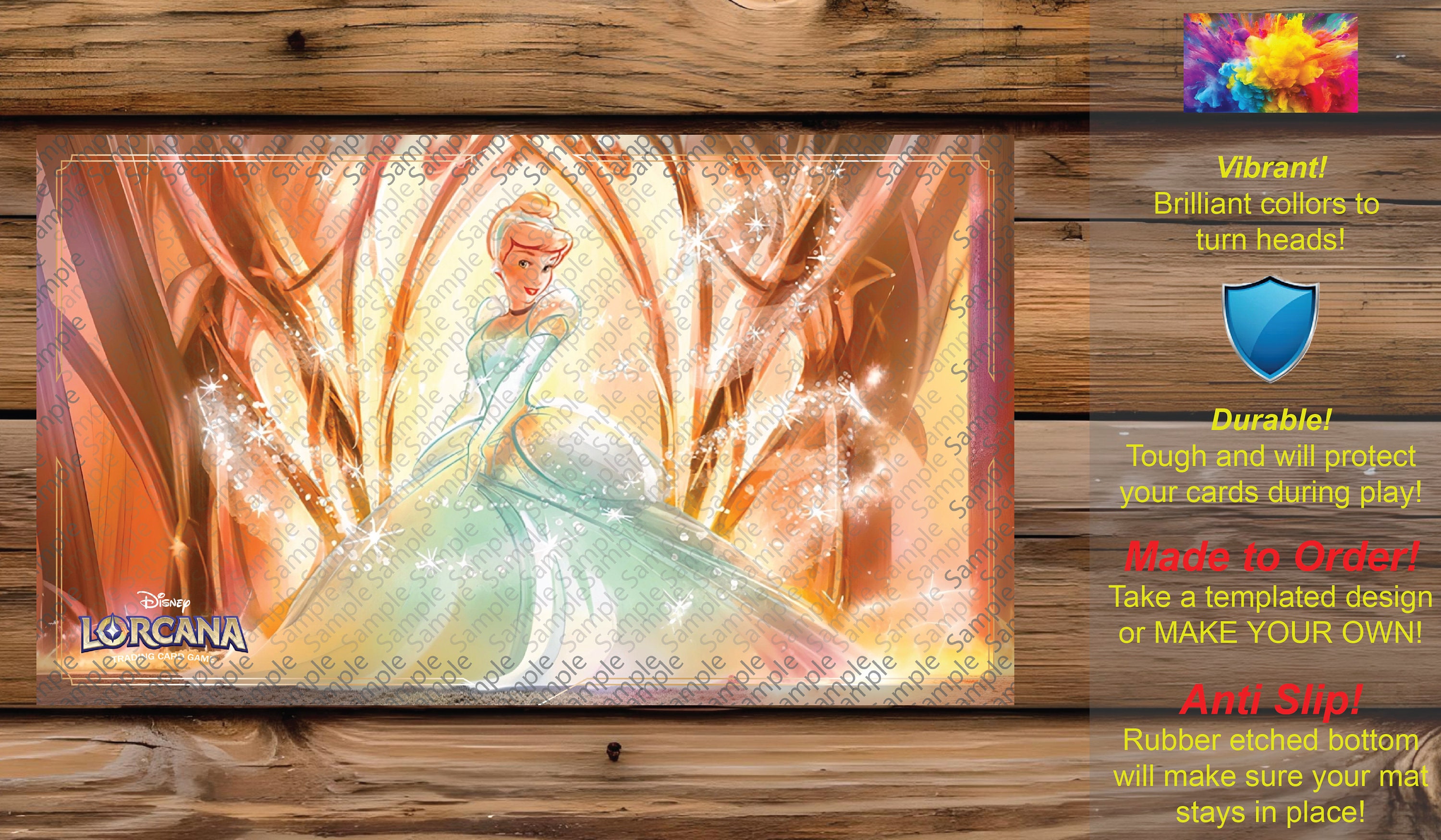 Lorcana Custom Make Your Own Playmat: Cinderlla Ballroom Sensation  Enchanted. Zoomed OUT Version. singledouble Sidedstitched Mats - Etsy