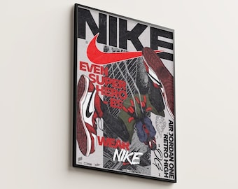 Lámina artística Nike x Spider-Man, diseño gráfico (descarga digital)