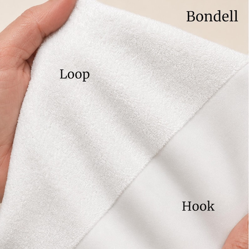 Hook Loop Fabric Sample Pack Includes Bondell Cashmira Soft Silent ...