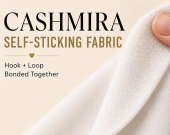 Cashmira™ självhäftande tyg | Mjukt återanvändbart, sybart stängningsfäste, adaptivt sömnadsmaterial