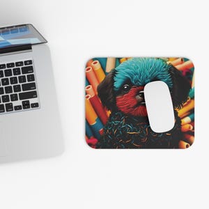 Mouse Pad, Fun Animal Desk Accessory, Unique Gift for Kids and Adults, Office Decor, Safari Themed Mouse Mat