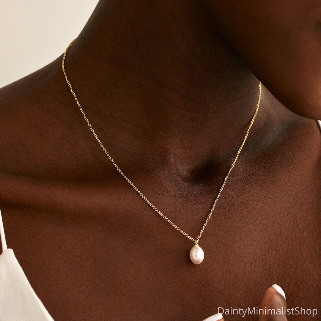 Penelope Pearl Drop Necklace main image 0