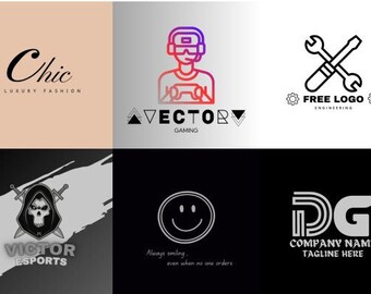 Enkel logotypdesign på canvas