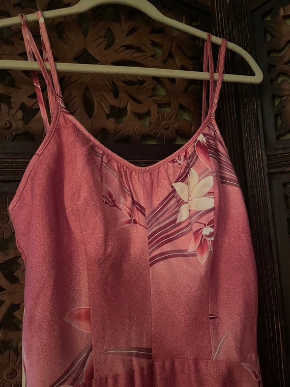 Pink Floral Hawaiian Dress - image 2