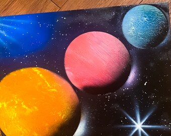 Planets Spray Painting