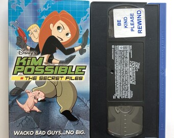 Kim Possible - The Secret Files VHS Tape Retro 2000s Disney Animated TV Series