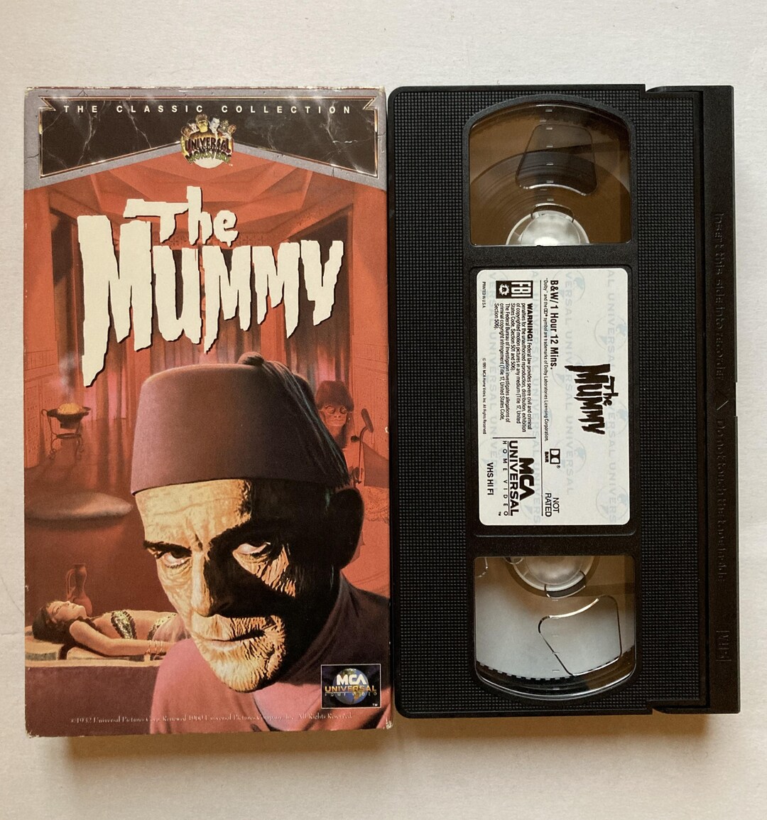 Vintage the Mummy VHS Tape 1932 Boris Karloff Universal Horror - Etsy