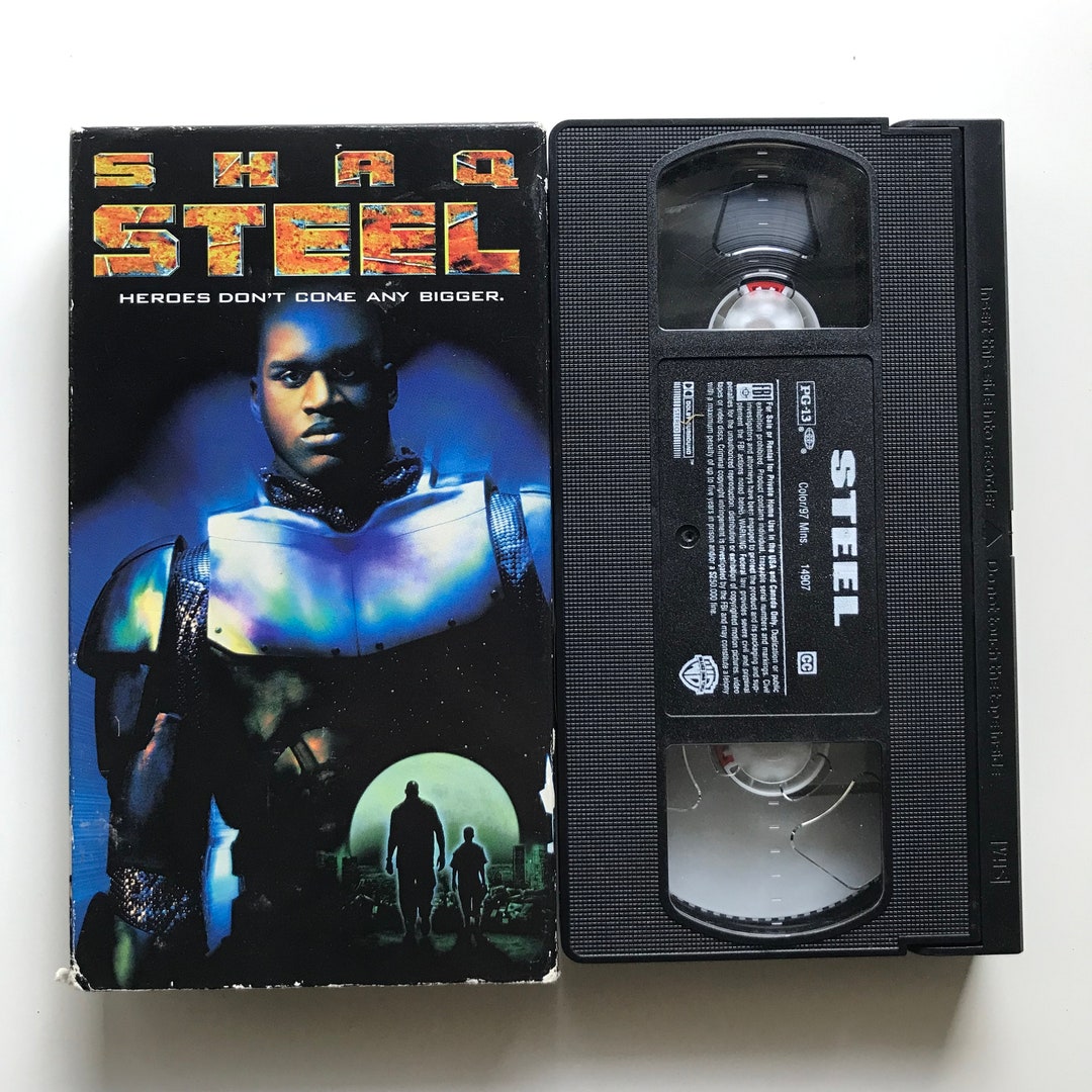 Vintage Steel VHS Tape 1997 Shaq DC Comics Superhero - Etsy