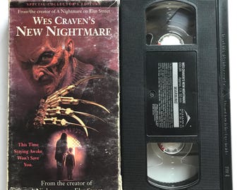 Wes Craven's New Nightmare VHS Tape 90s Horror Nightmare on