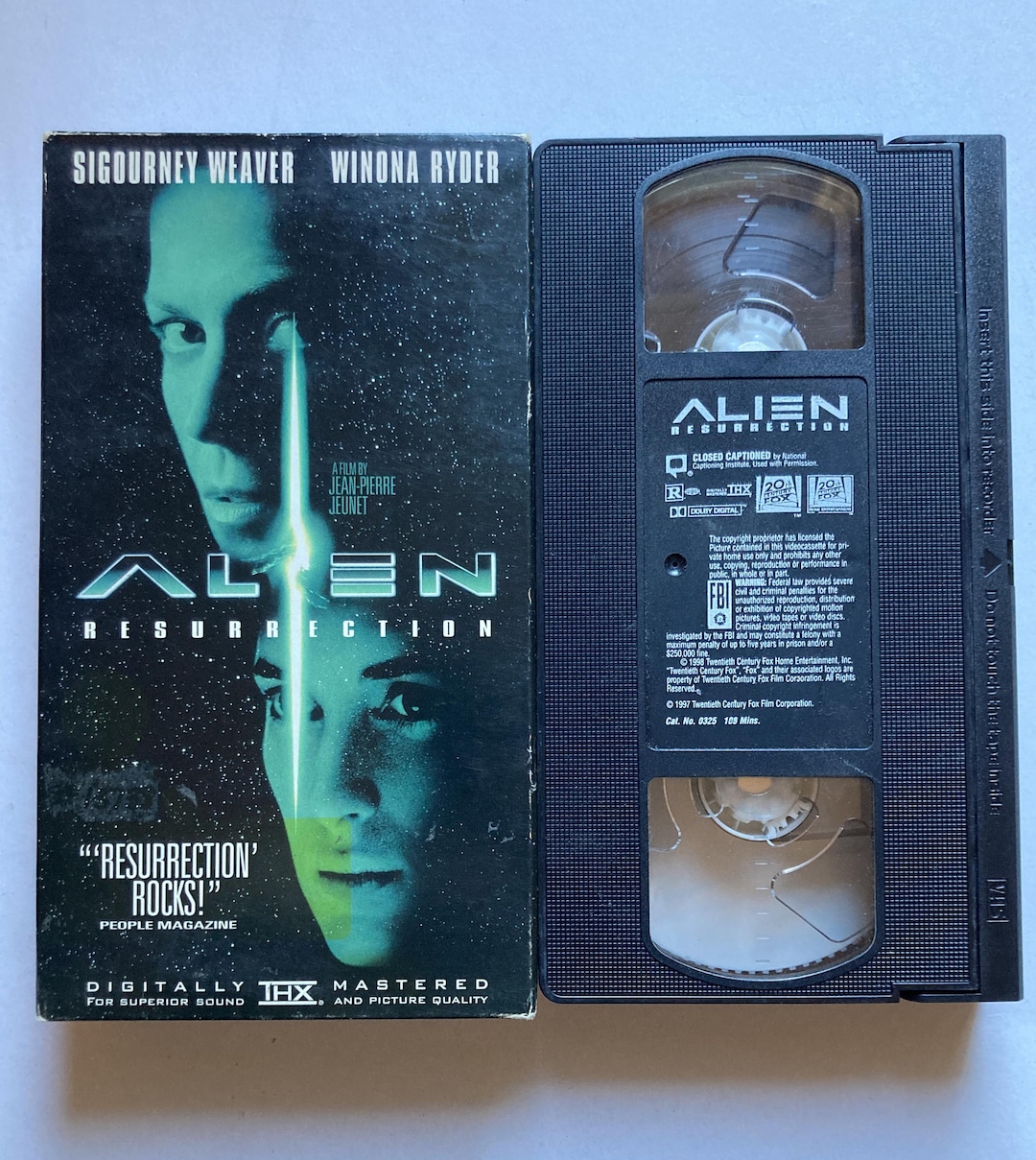 Alien Resurrection VHS 90s Sci-fi Horror Sequel Sigourney Weaver - Etsy