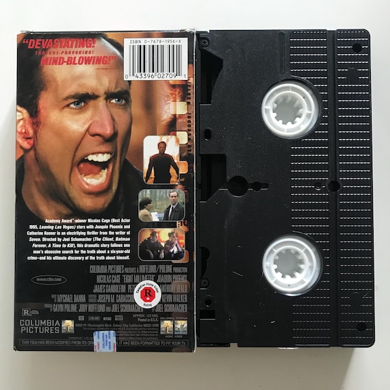 Vintage 8MM VHS Tape Nicolas Cage 90s Cult Thriller - Etsy