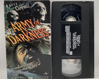 Army of Darkness VHS Tape Retro 90s Horror Cult Film