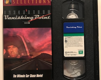 Vanishing Point VHS Tape Retro 70s Car Chase Film