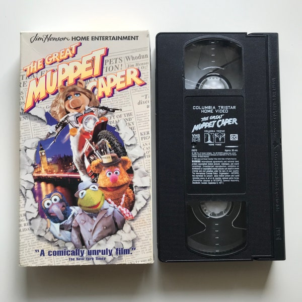 The Great Muppet Caper VHS Tape 90s Jim Henson