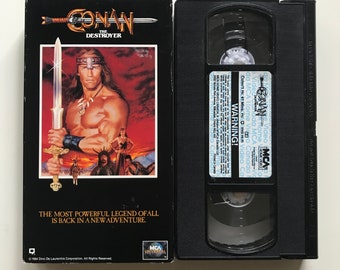 Conan The Destroyer VHS Tape Vintage 80s Cult Film MCA Home Video