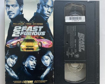 2 Fast 2 Furious VHS Tape 2000s Paul Walker Tyrese Eva Mendes