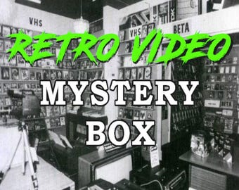 Retro Video Mystery Box - The Video Store Experience! VHS Tapes / Vintage Promo Items / 80s 90s Nostalgia Giftset