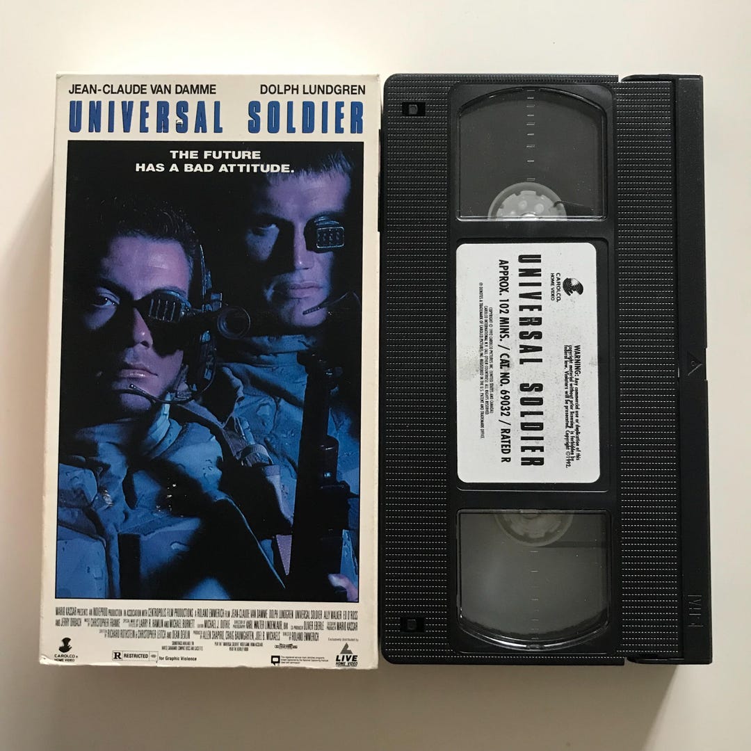 Universal Soldier VHS Tape 90s Jean-claude Van Damme Dolph