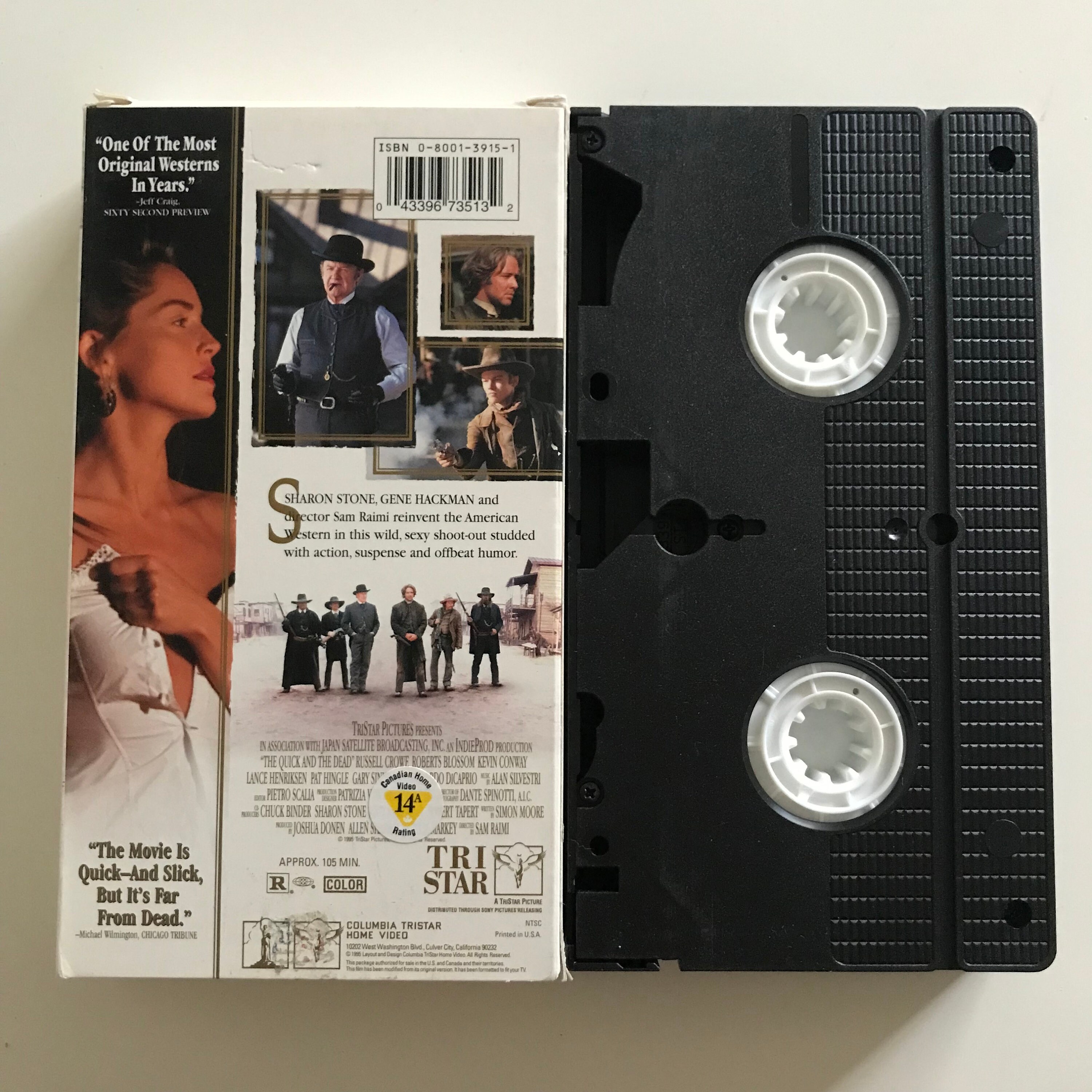 The Quick and the Dead VHS Tape 90s Sharon Stone Gene