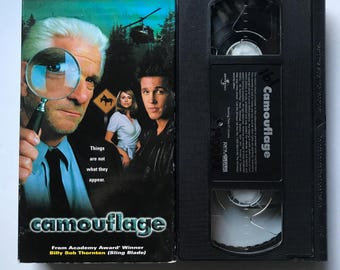 Camouflage VHS Tape 2000s Leslie Nielsen Billy Bob Thornton Comedy