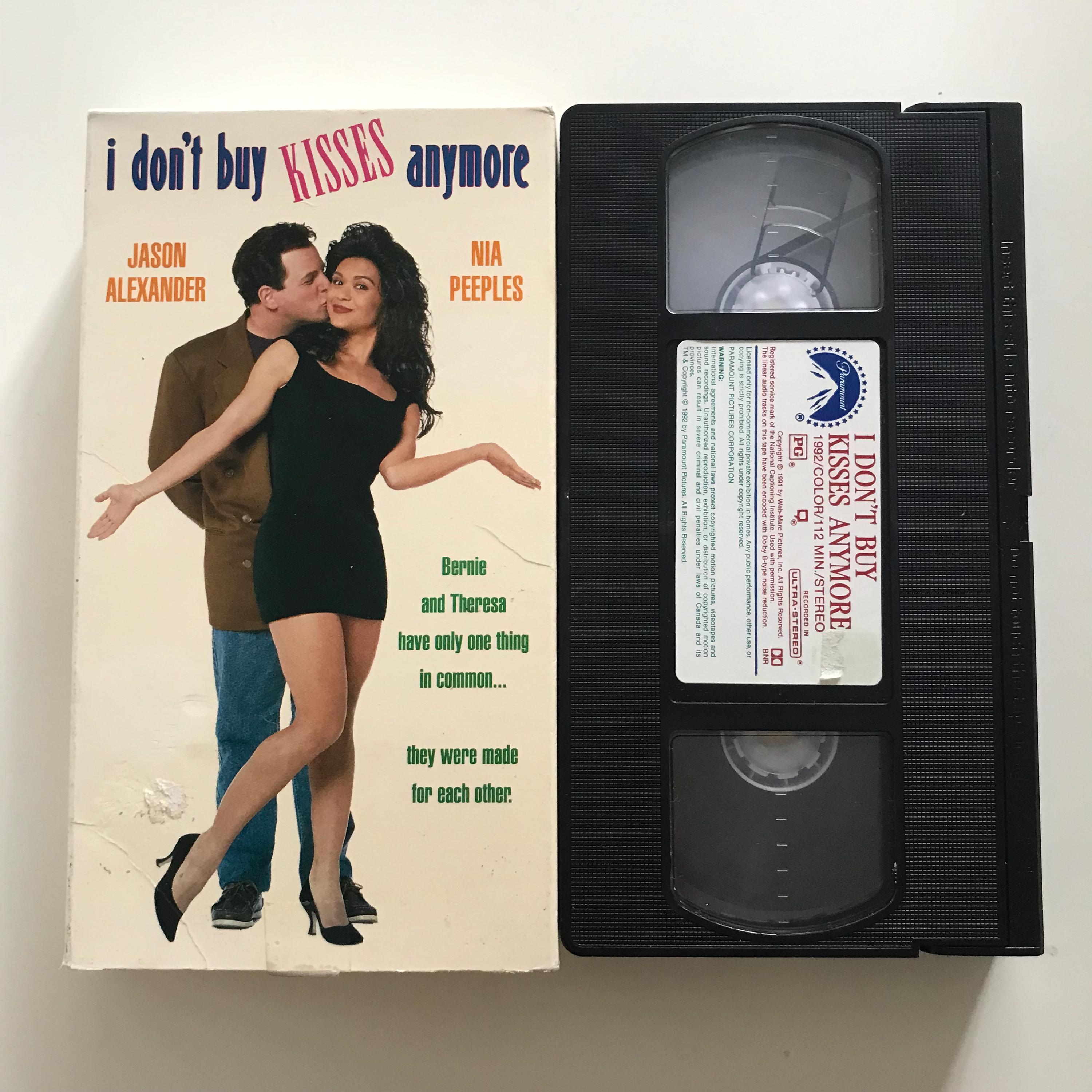 I Don't Buy Kisses Anymore VHS Tape Jason Alexander Nia Peeples