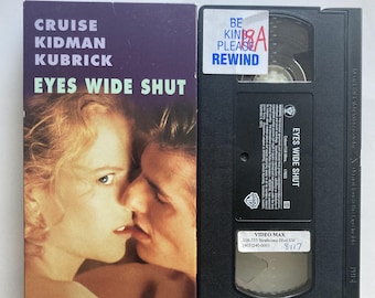 Eyes Wide Shut VHS Tape Vintage 90s Stanley Kubrick Cult Film
