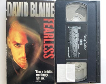 David Blaine Fearless VHS Tape 90s 2000s Street Magic TV Specials