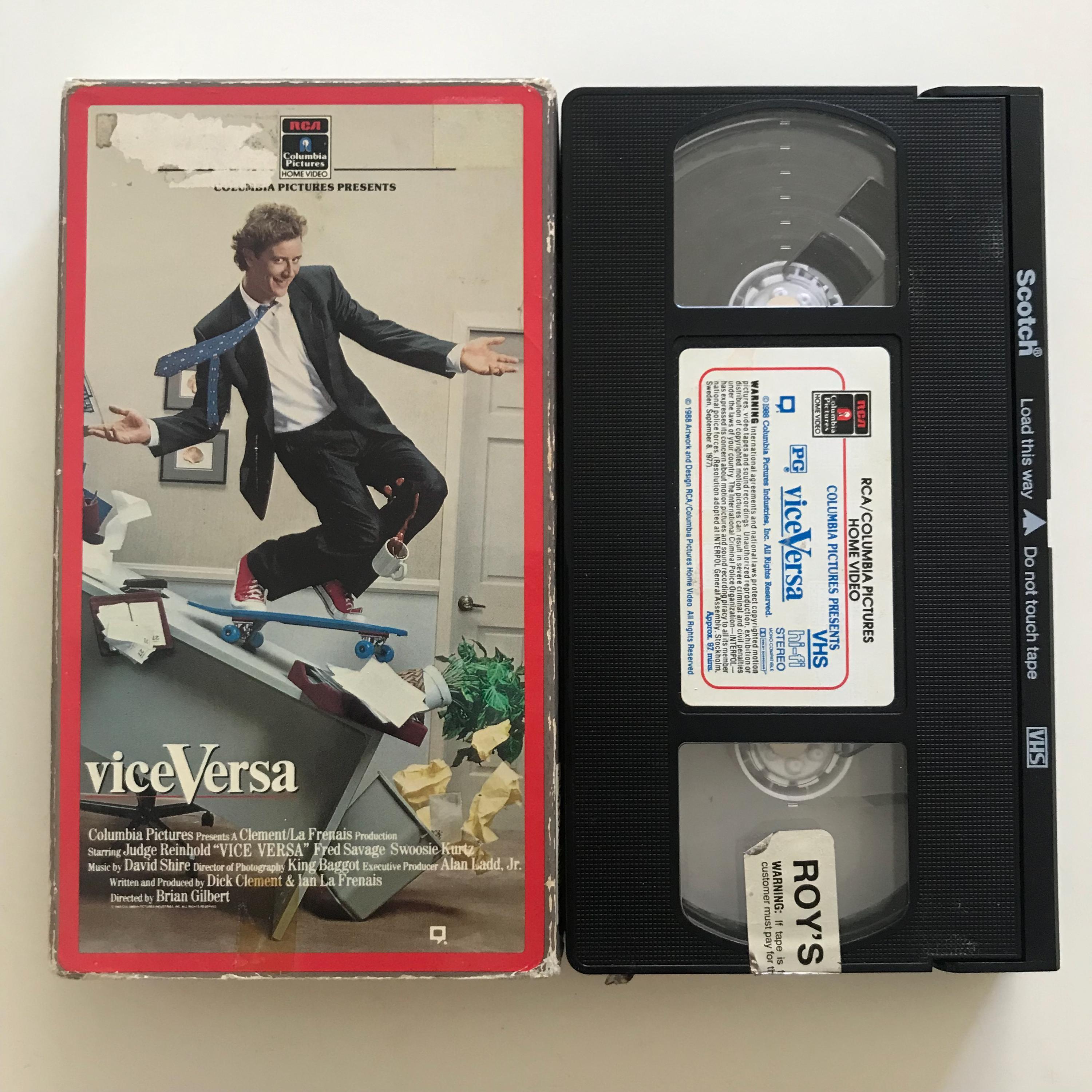 Vice Versa VHS Tape 80s Comedy Judge Reinhold Fred Savage - Etsy, image size:3000x3000