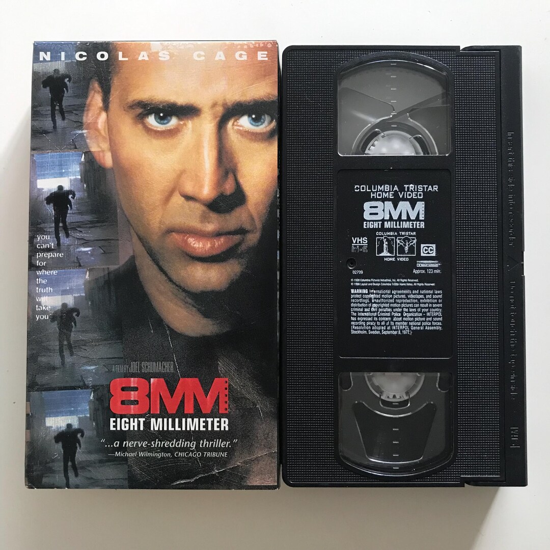 Vintage 8MM VHS Tape Nicolas Cage 90s Cult Thriller - Etsy