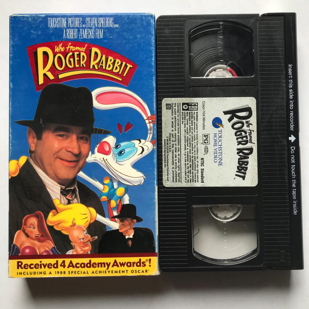 Who Framed Roger Rabbit VHS Tape 80s Nostalgia Animation Cult Film - Etsy
