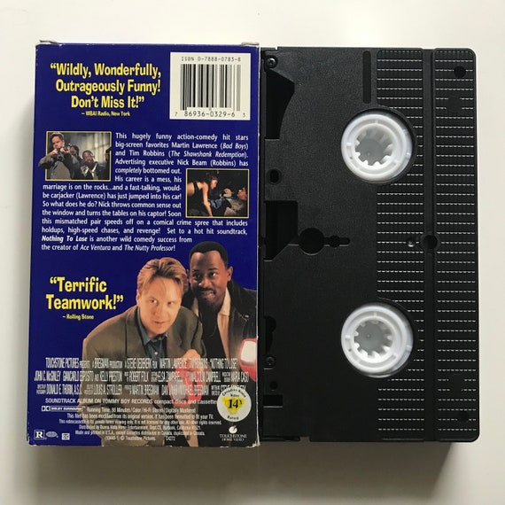 Nothing to Lose VHS Tape 90s Comedy Tim Robbins Martin Lawrence