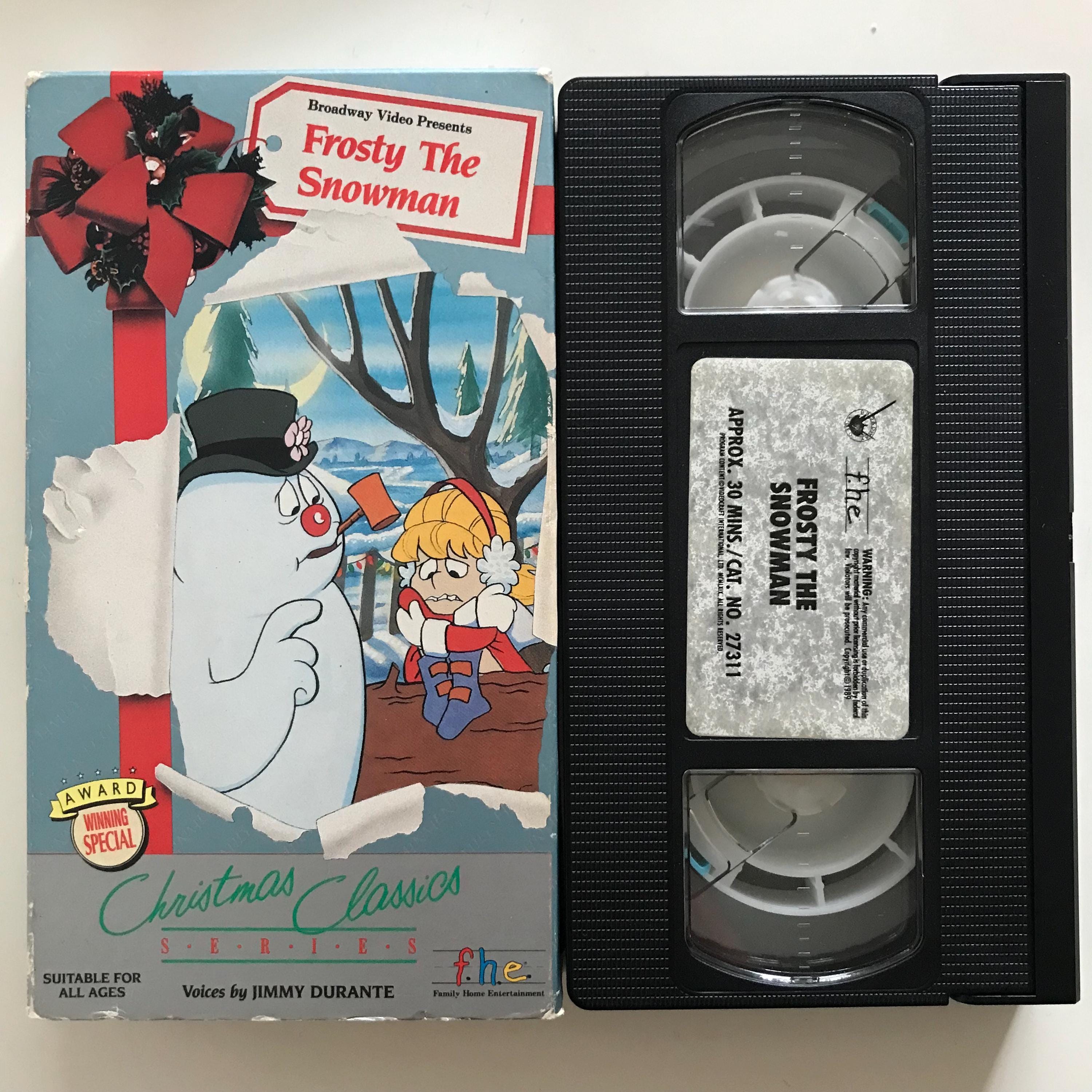 Frosty the Snowman VHS 1969 Jimmy Durante 60s Christmas Animated
