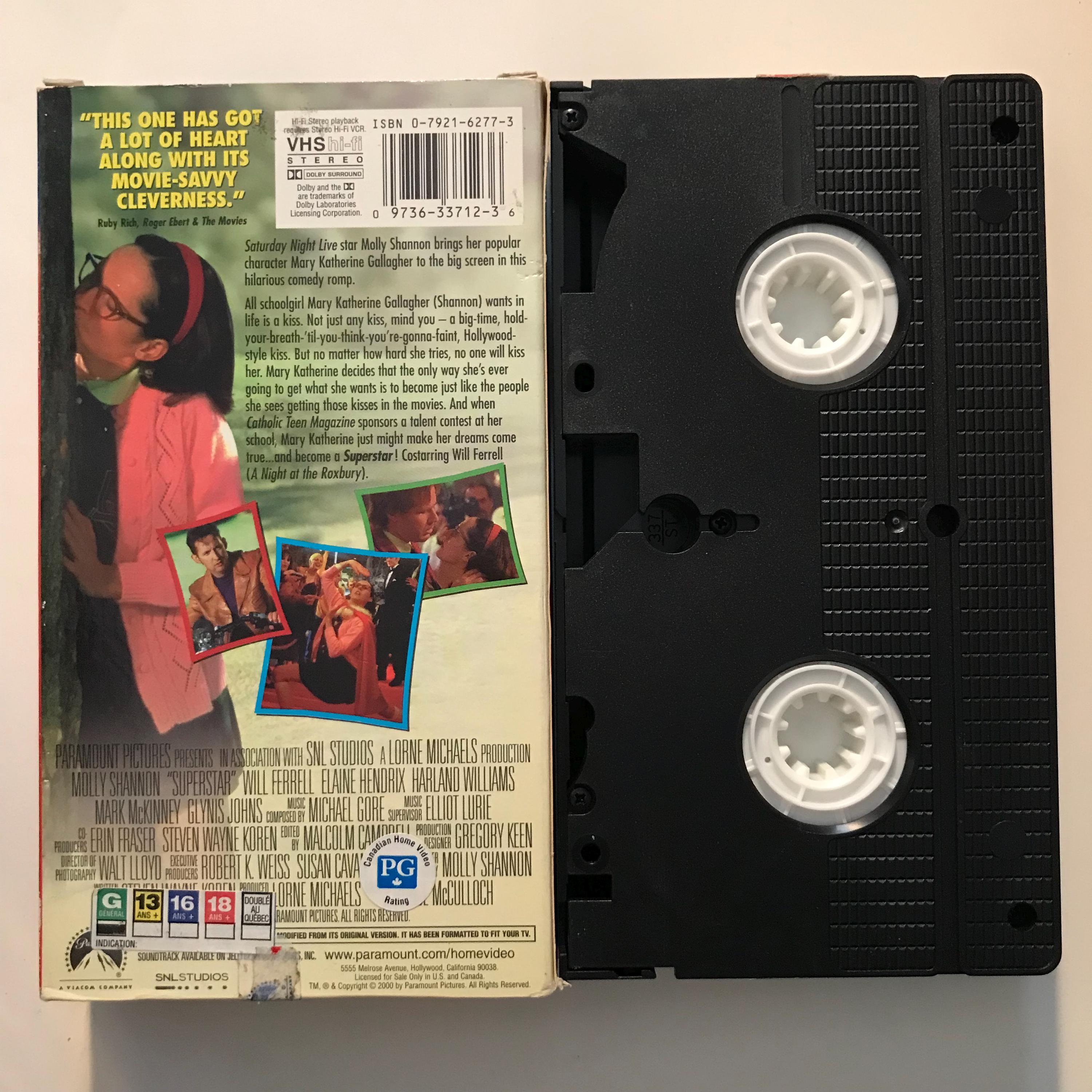 Superstar VHS Tape Dare to Dream Molly Shannon Will Ferrell Superstar VHS Tape Dare to Dream Molly Shannon Will Ferrell