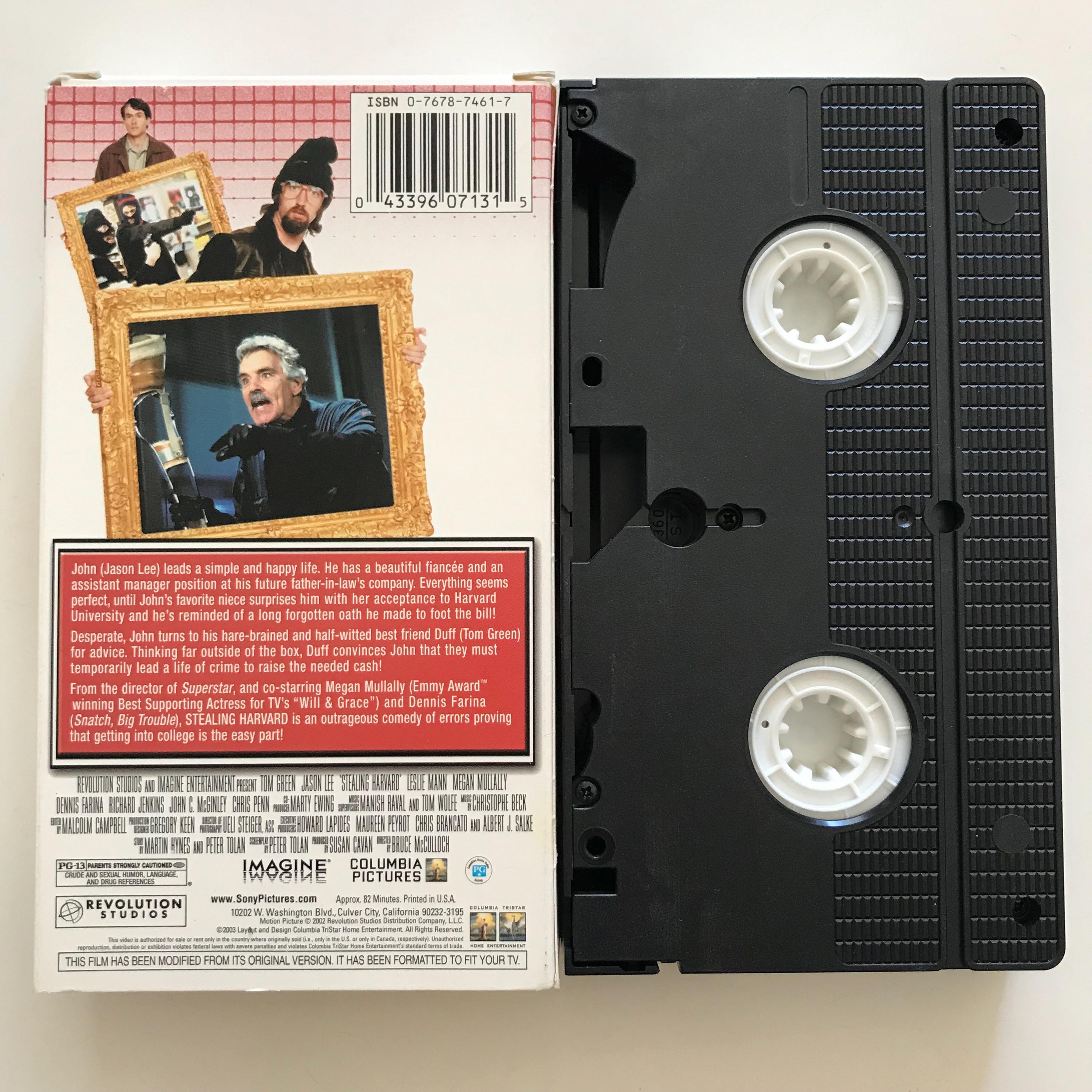 Stealing Harvard VHS Tape 2002 Tom Green Jason Lee Comedy - Etsy