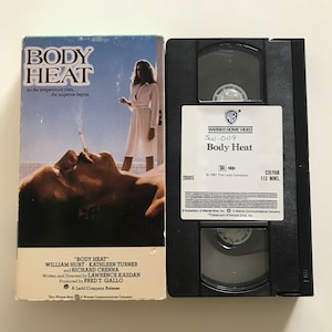 Body Heat VHS Tape 80s William Hurt Kathleen Turner