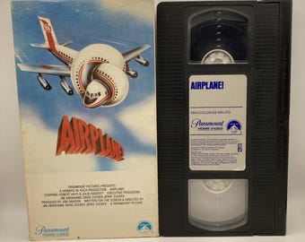 Vintage Airplane VHS Tape 1980 80s Cult Comedy Film