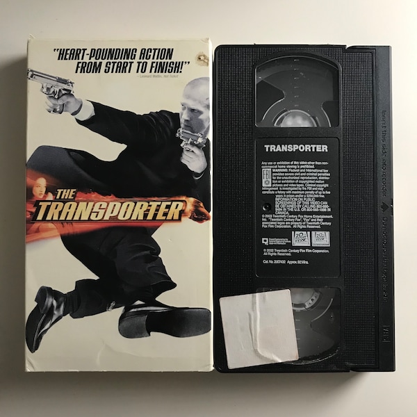 The Transporter VHS Tape 2002 Action Jason Statham