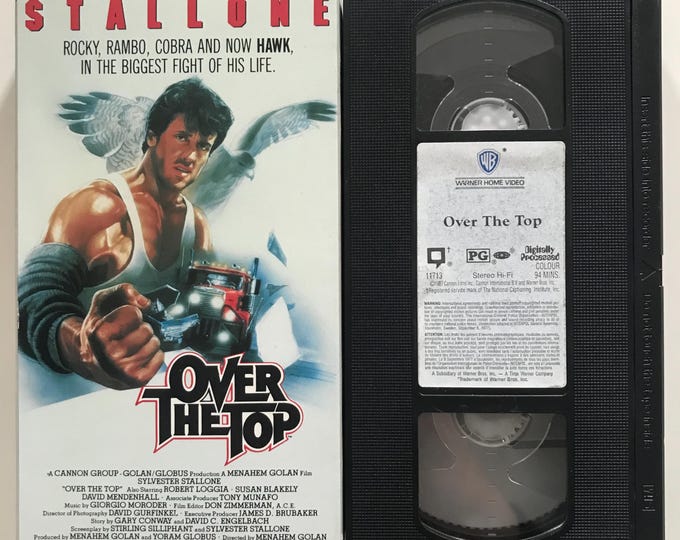Over the Top VHS Tape 80s Sylvester Stallone Film 1987 Arm Wrestling - Etsy