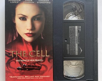The Cell VHS Tape 2000 Thriller Jennifer Lopez Y2K Film Vintage Video