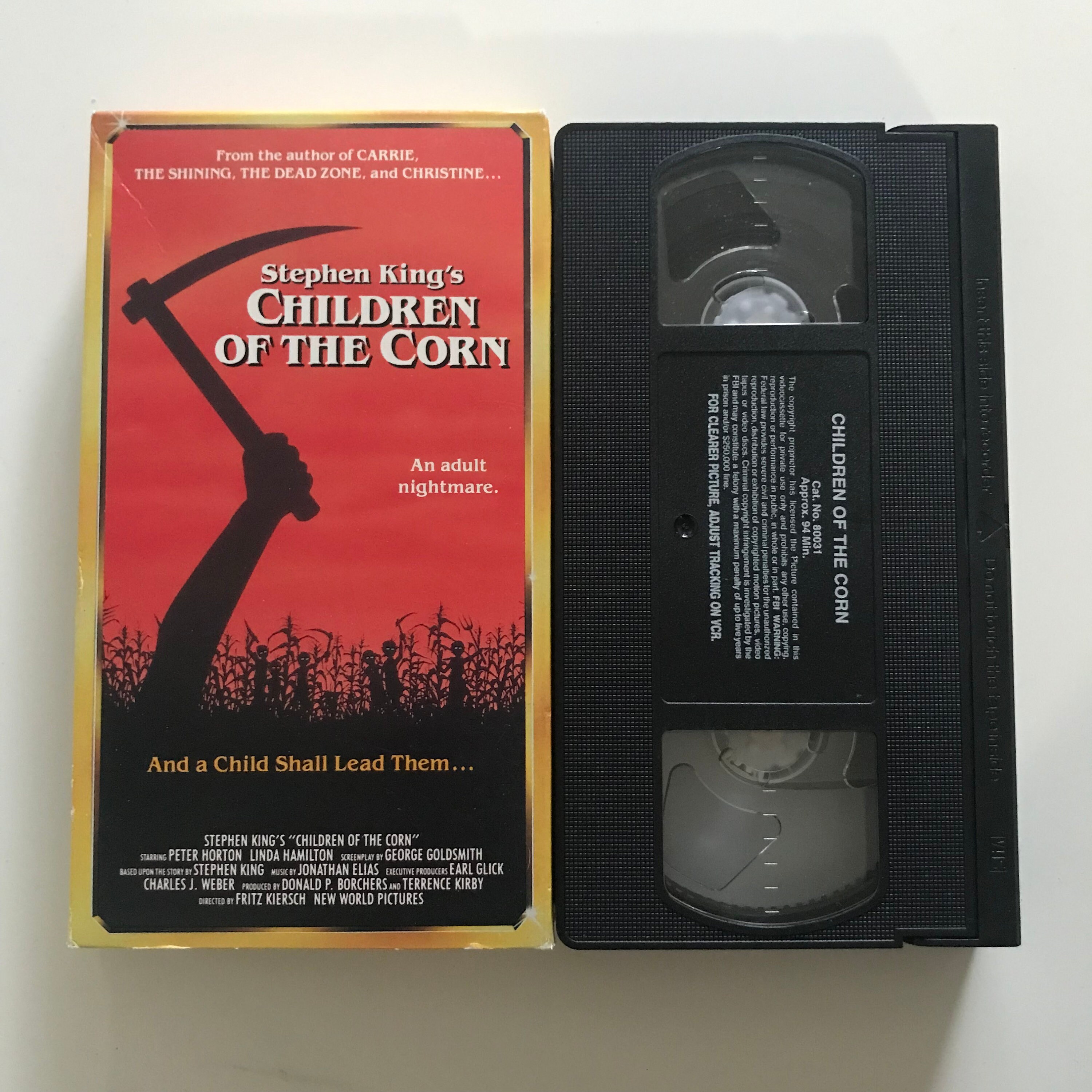 Children of the Corn VHS Tape 80s Stephen King Horror Flick