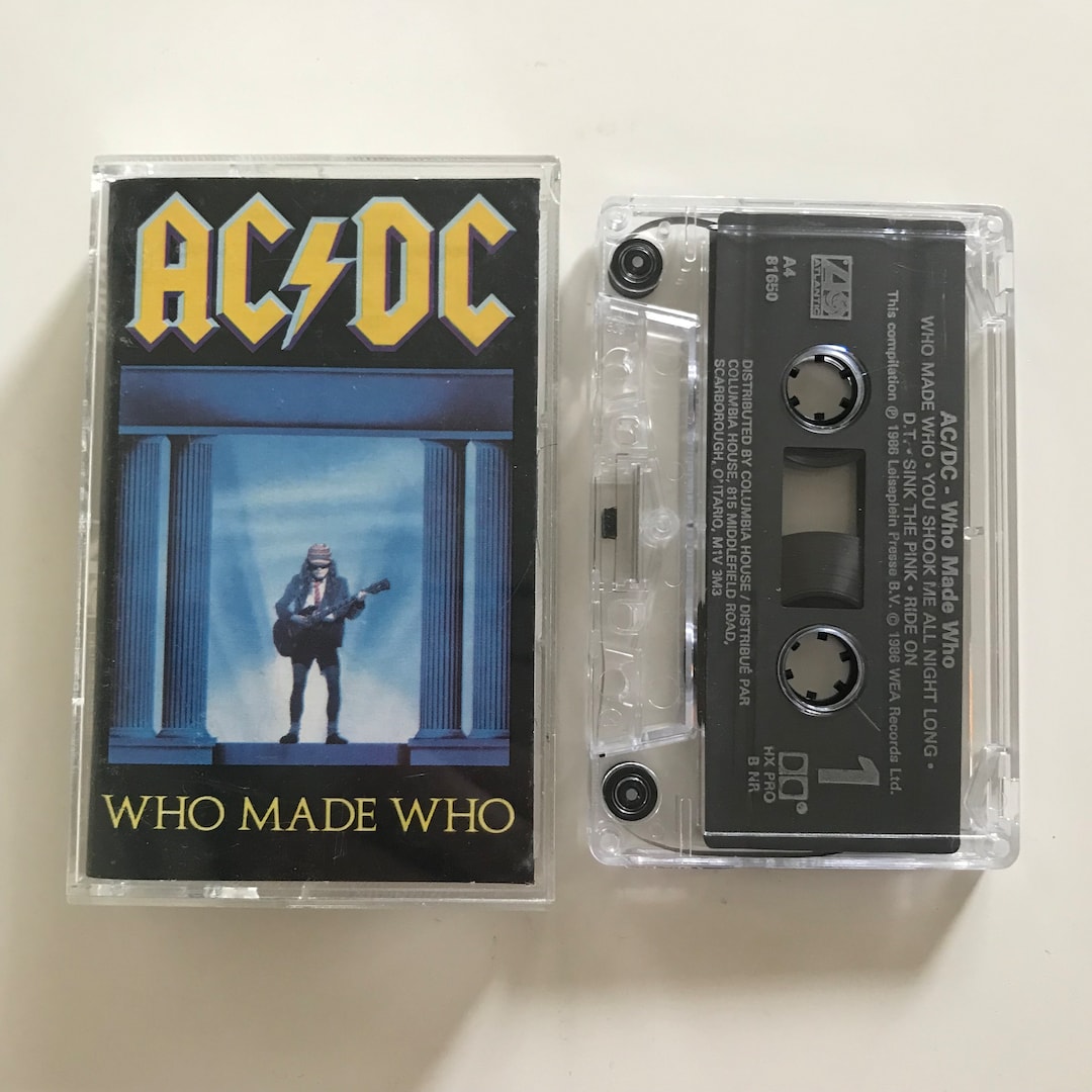 Vintage AC/DC Who Made Who Cassette Tape 1986 80s Hard Rock Metal - Etsy