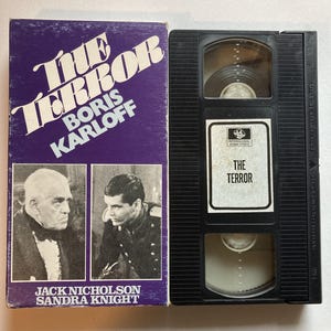 The Terror VHS Tape Boris Karloff Roger Corman 60s Horror