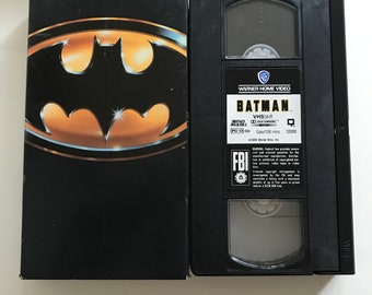 Vintage Batman VHS Tape 1989 Tim Burton Jack Nicholson 80s Nostalgia