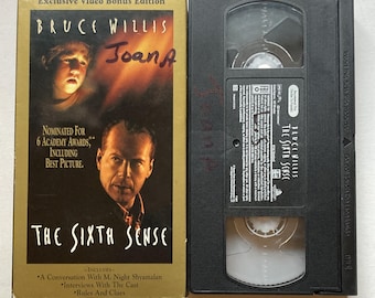 The Sixth Sense VHS Tape 1999 90s Nostalgia Thriller Video Bonus Edition