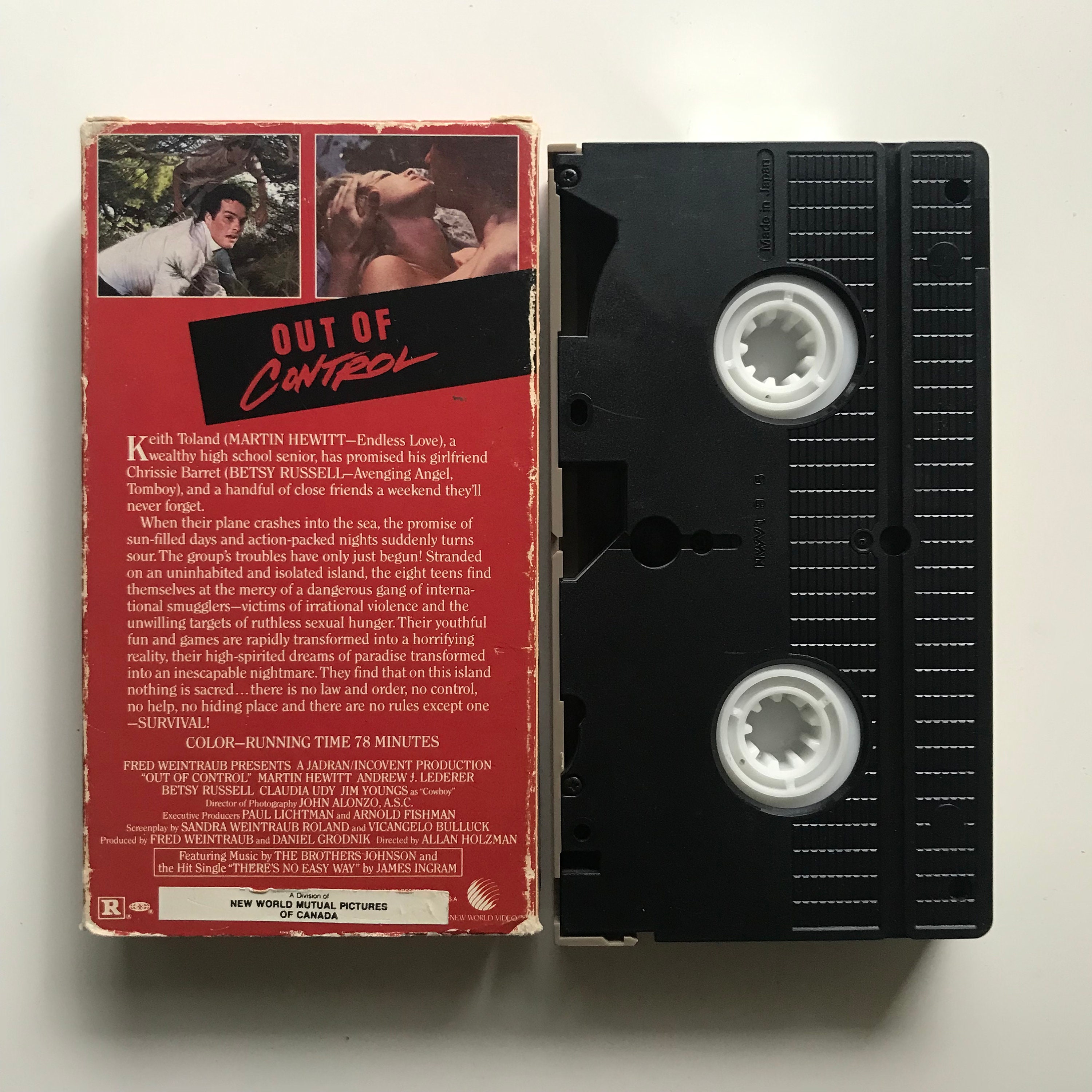 Out of Control VHS 1984 1985 80s New World Video Deserted