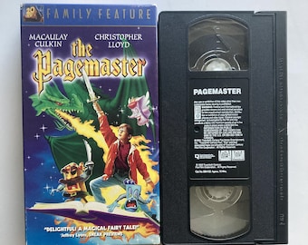 The Pagemaster VHS Tape 1994 Macaulay Culkin Live Action Animation
